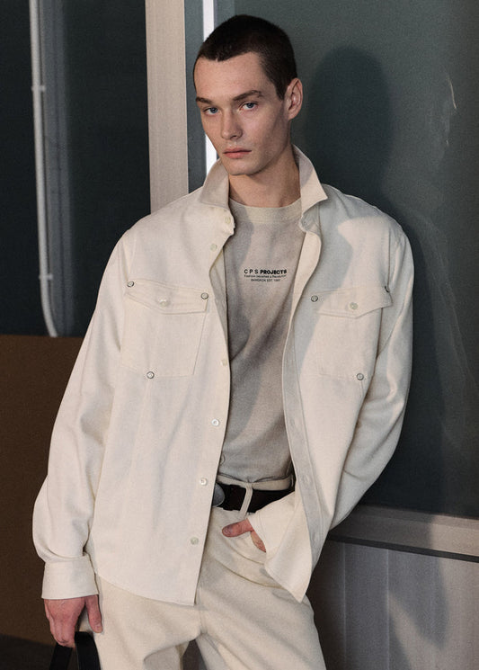 RELAXED-FIT COTTON TWILL SHIRT