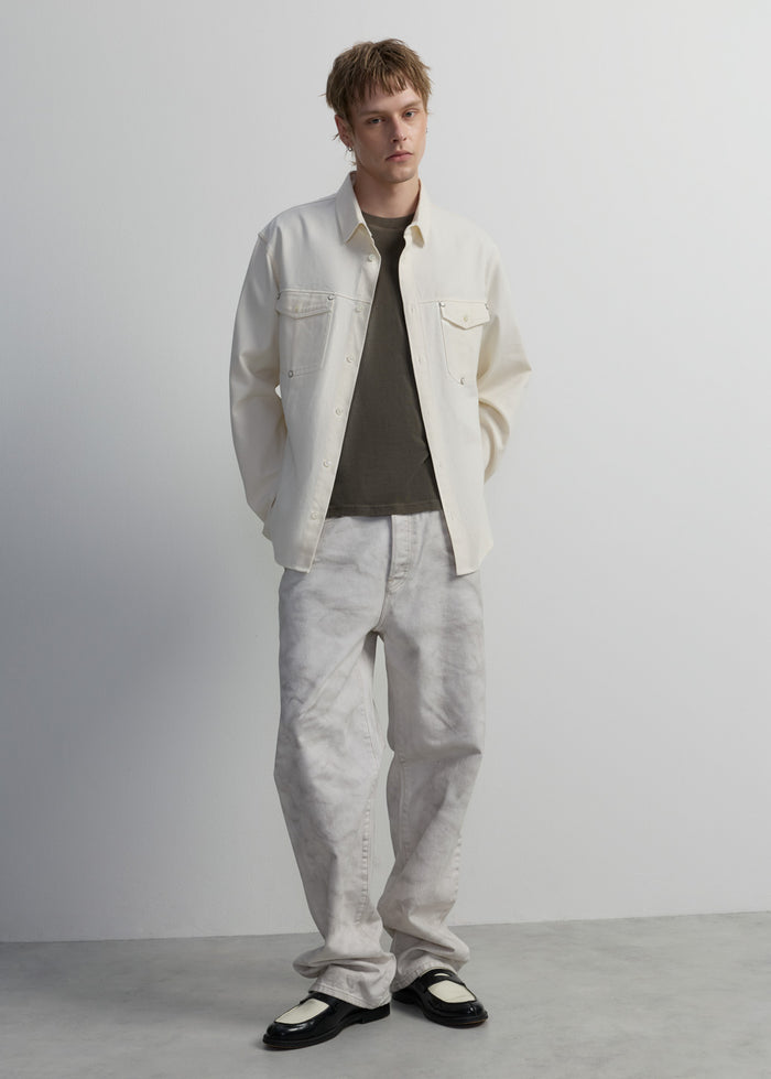 RELAXED-FIT COTTON TWILL SHIRT