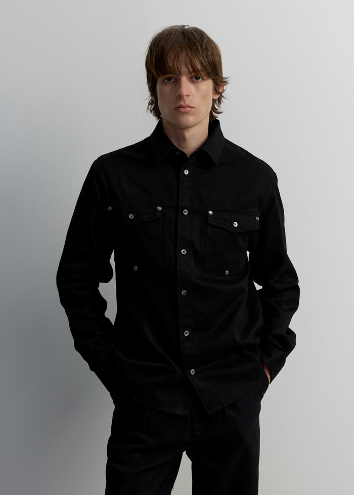 RELAXED-FIT COTTON TWILL SHIRT