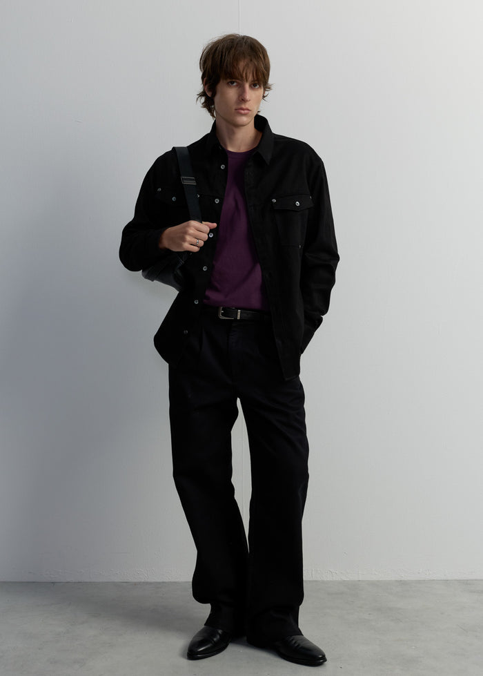 RELAXED-FIT COTTON TWILL SHIRT