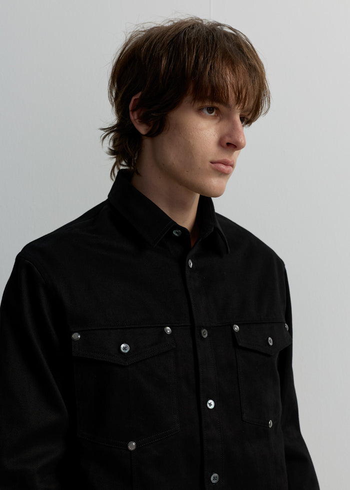RELAXED-FIT COTTON TWILL SHIRT