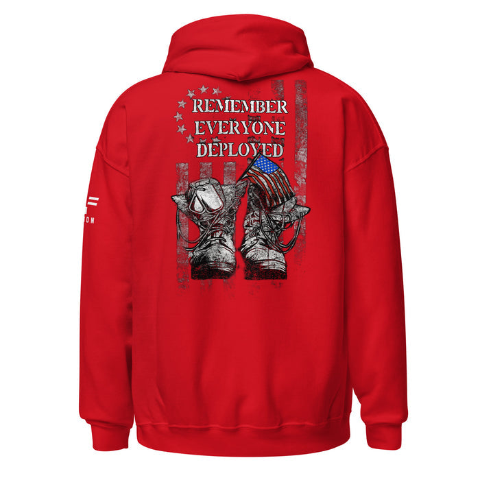 Remember Everyone Deployed Dirty Hoodie