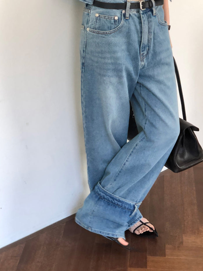 【REPELLER 2025SS】Pocket Wide Denim Pants