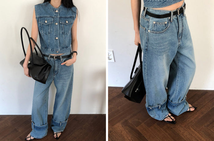 【REPELLER 2025SS】Pocket Wide Denim Pants