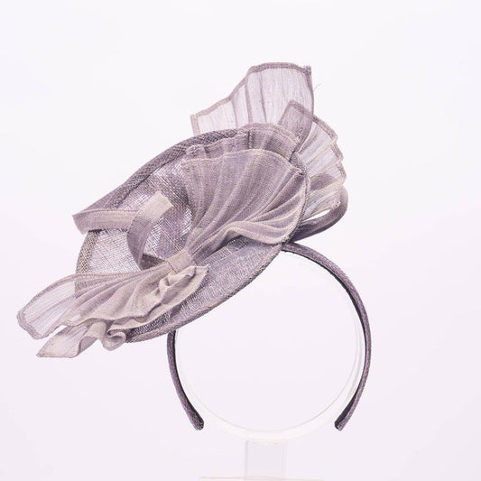 Round Sinamay Base Fascinator - Kentucky Derby wear