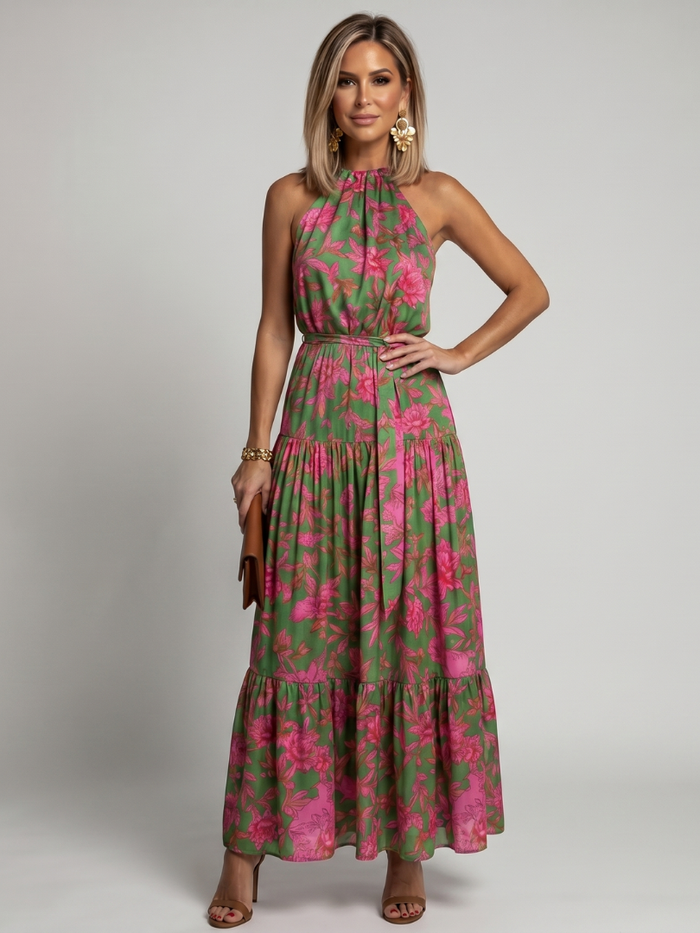 Rowen | Halter Midi Dress