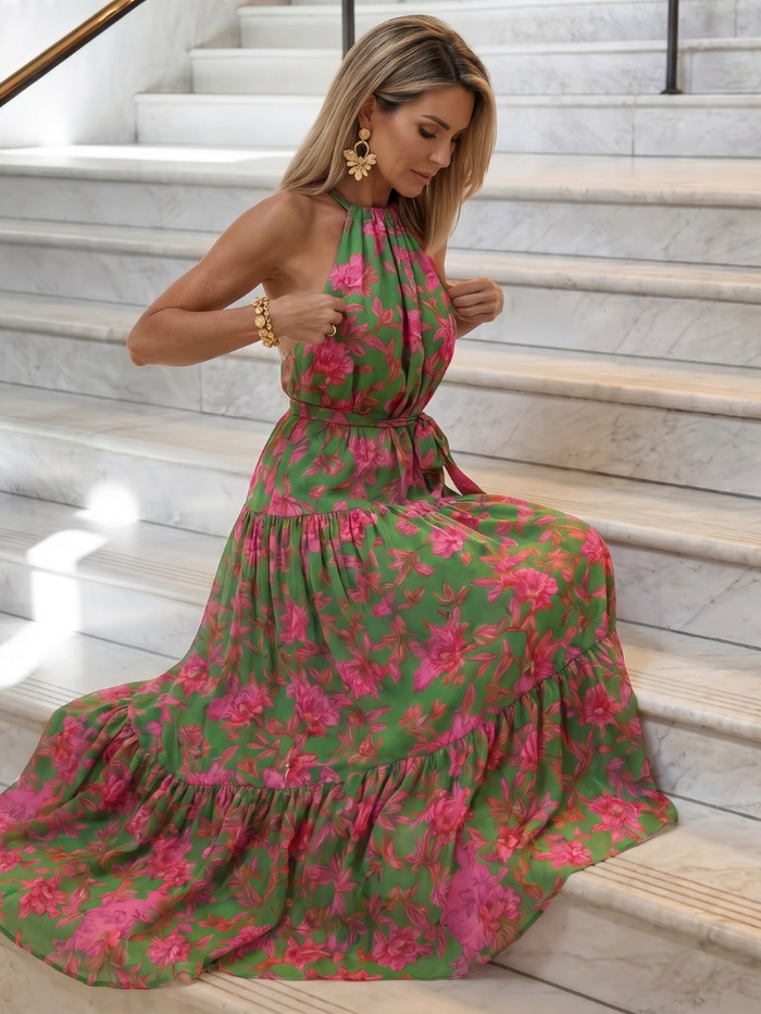 Rowen | Halter Midi Dress