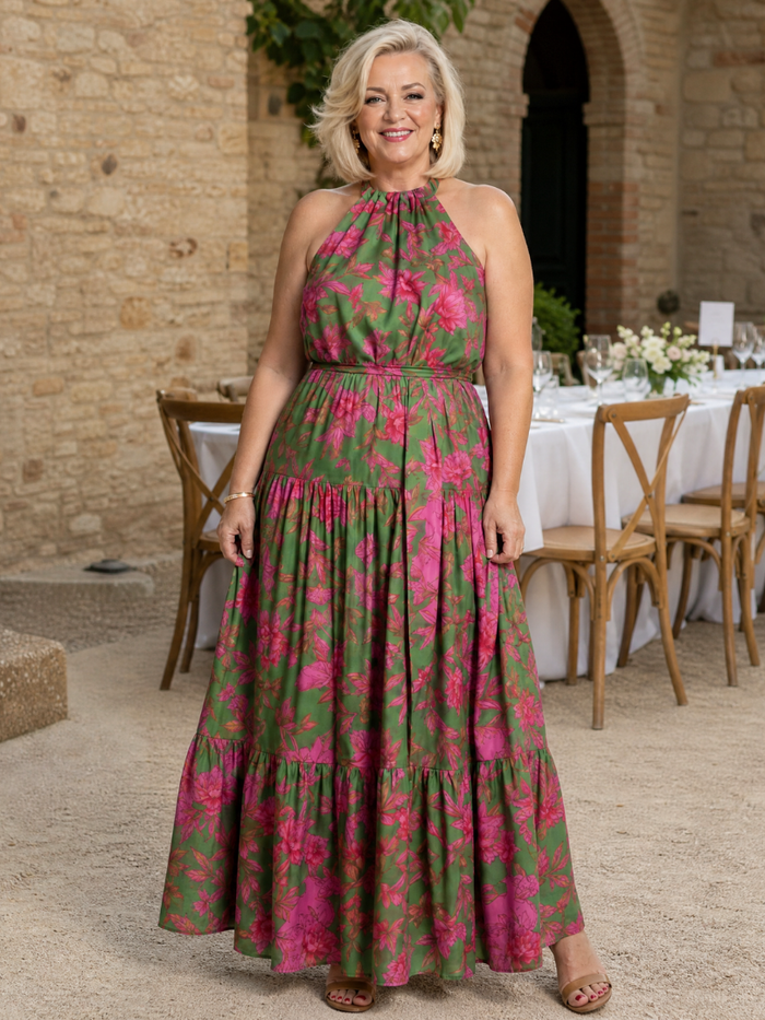 Rowen | Halter Midi Dress