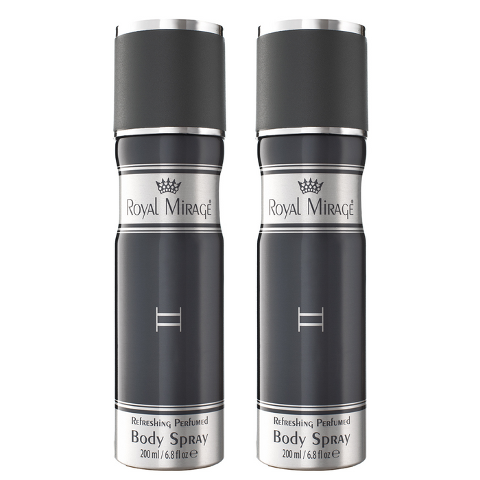 Royal Mirage II Perfumed Body Spray Pack of 2 200ml Each