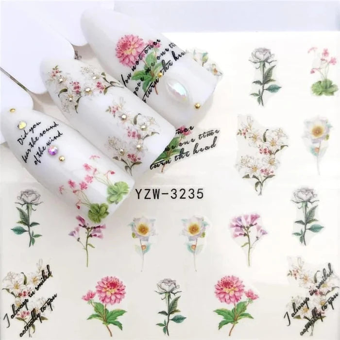 ScandiNordic Nail Decals for Minimalist Designs - Fernglow