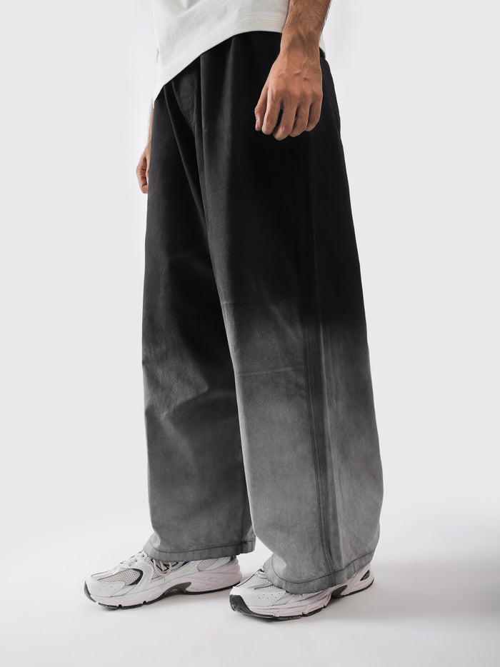 Shadow Fade Trousers wide leg drape - GROOVY Pakistan