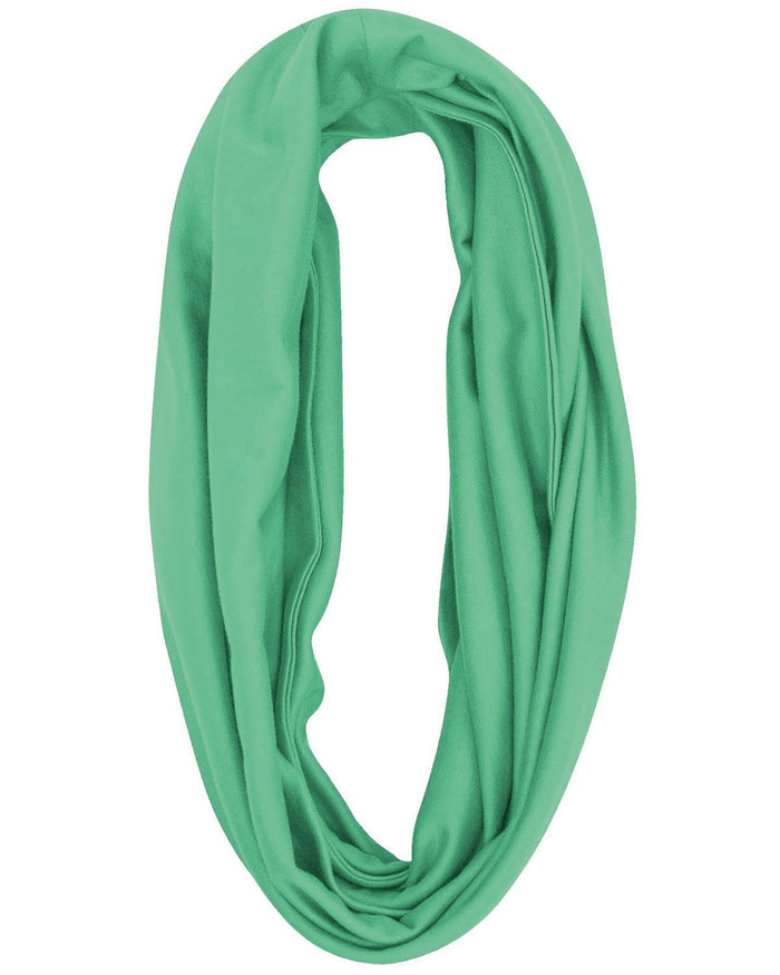 Silky Cotton Snood Scarf - Spearmint - Country Collection