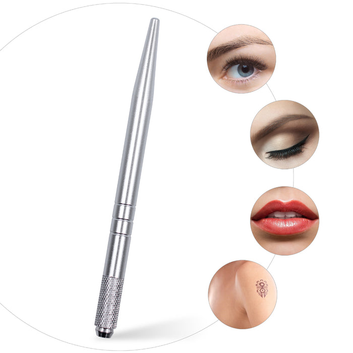 Silver aluminium alloy Microblading pen