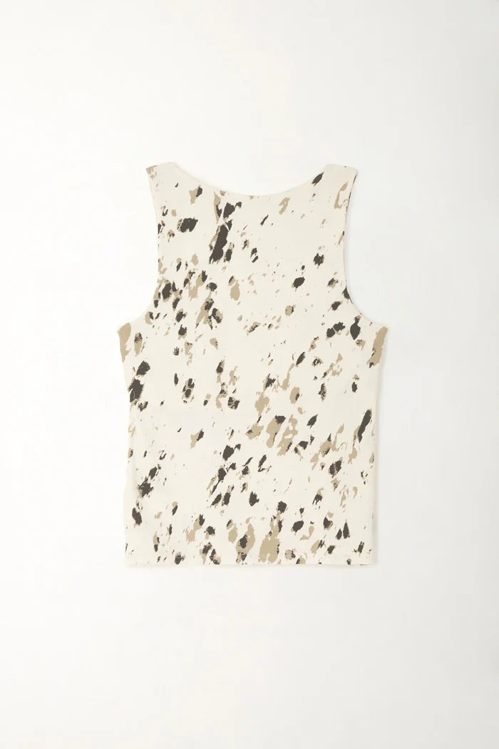 Sleeveless Printed T-Shirt for Women