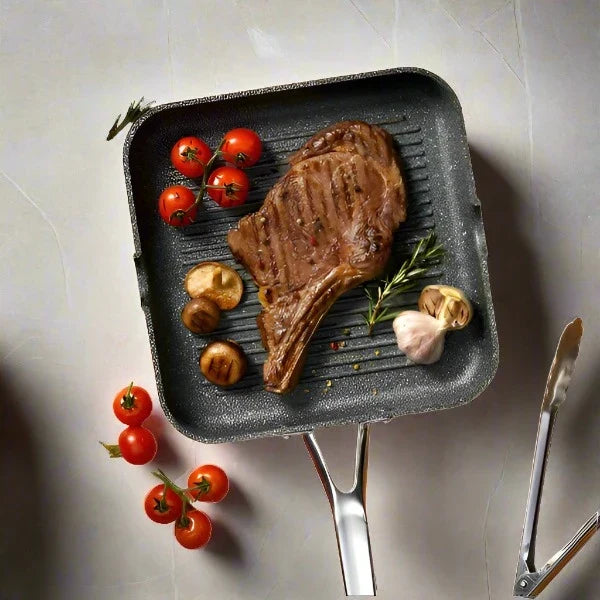 Starfrit The Rock Grilling Pan And Griddle Pan Set Black 54cm - Shoppers-kart.com