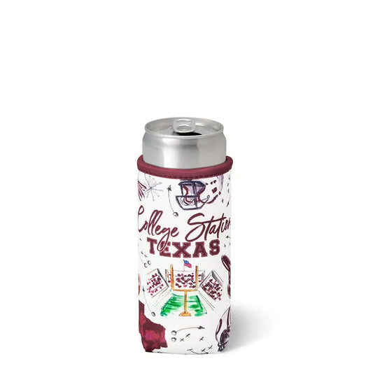 Swig Coolie Slim Can Tailgates in College Station 12OZ KOOZIE