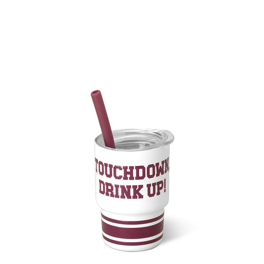 Swig Tumbler Tiny Gameday Touchdown Maroon 2OZ