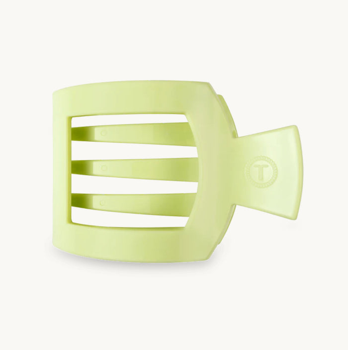 Teleties Large Flat Square Clip - Aloe, There!