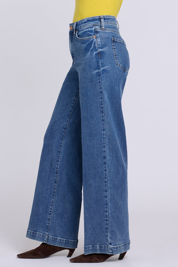 Teresa Wide Leg Jeans - Burnet