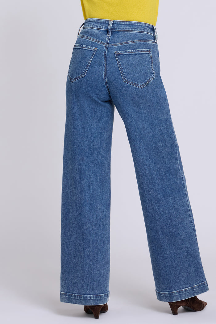 Teresa Wide Leg Jeans - Burnet