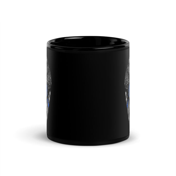 Thin Blue Line Angel Wings Mug
