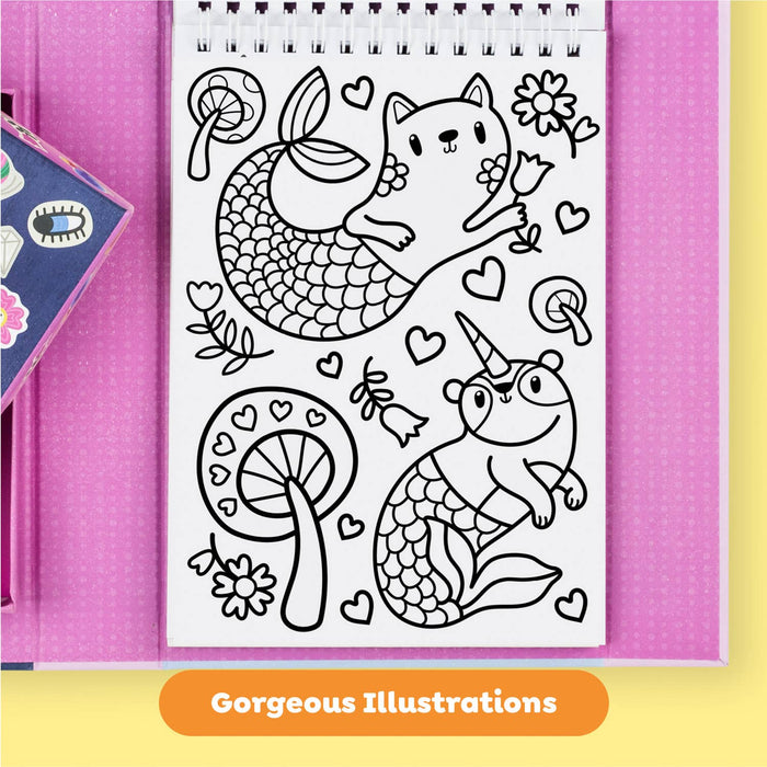 Tiger Tribe Magical Creatures Coloring Set