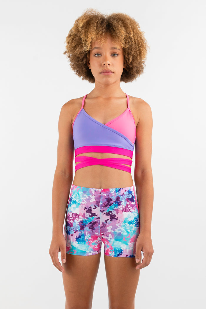 Tones Wrap Crop Top