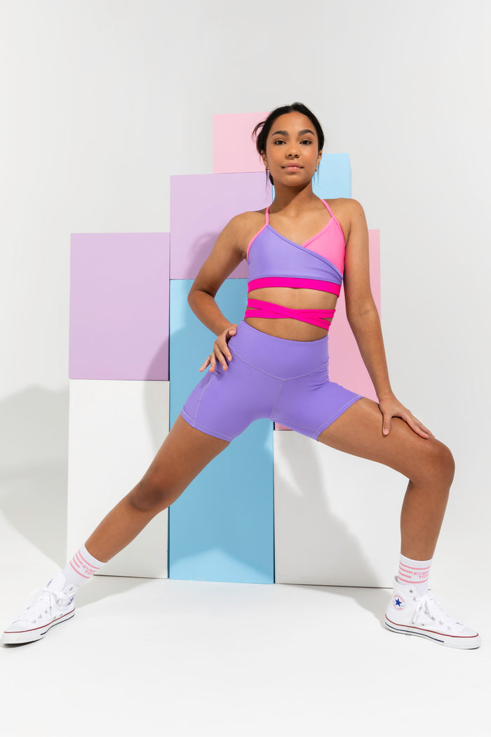 Tones Wrap Crop Top