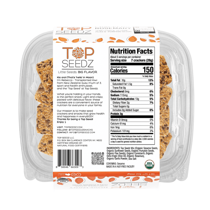 Top Seedz | Rosemary Crackers - Top Seedz - Living with Ivey
