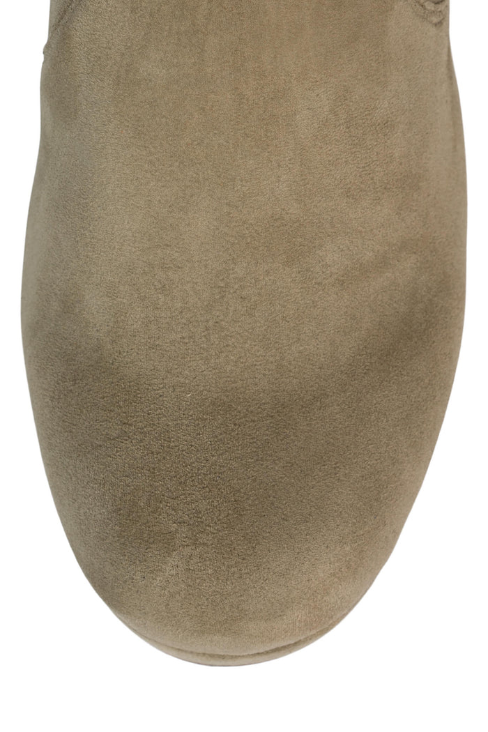 TOPAZ Jeffrey Campbell Over-The-Knee Boot Dark Green Suede