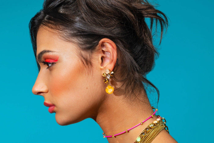 Torin Earrings in Electrics
