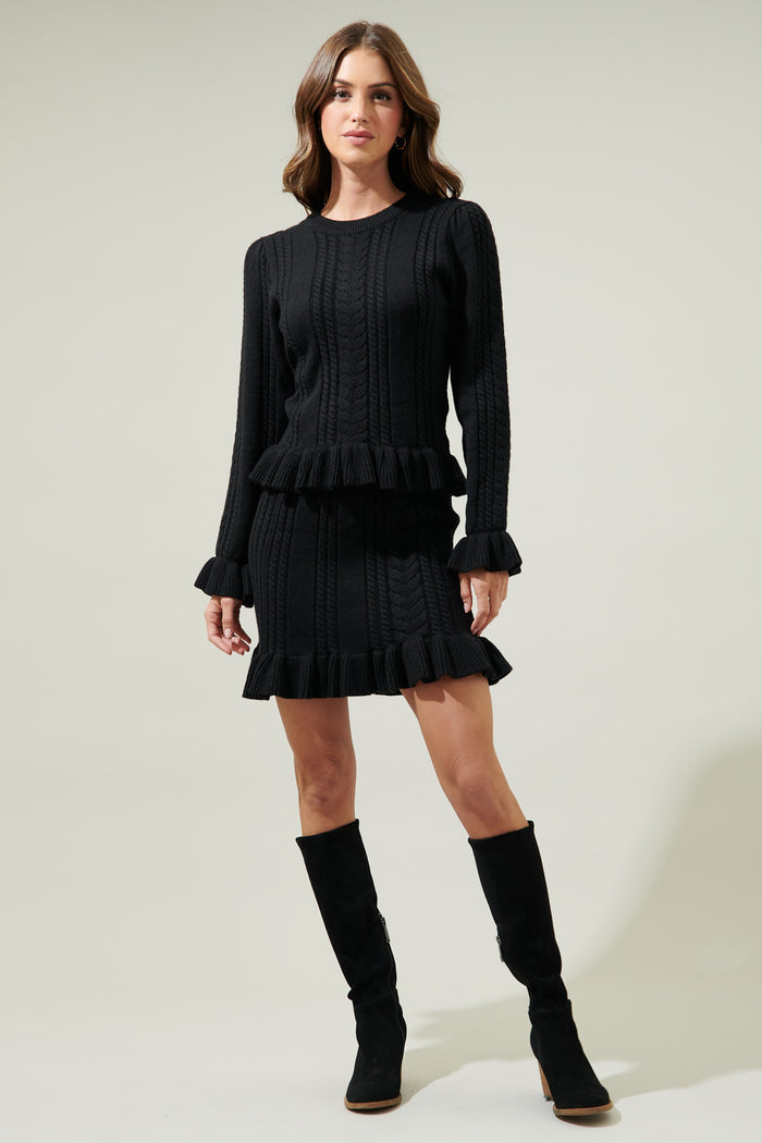 Tula Rosa Ruffle Mini Skirt