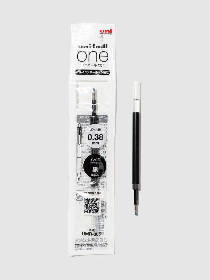 0.38 mm ink refill in its packaging.