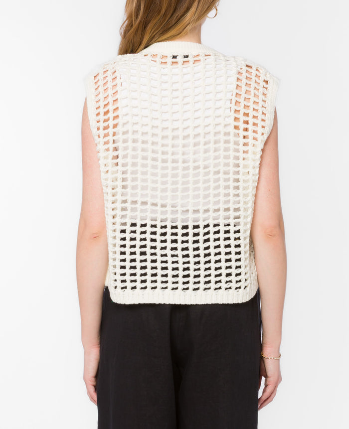 Velvet Heart | Wren Optic White Vest