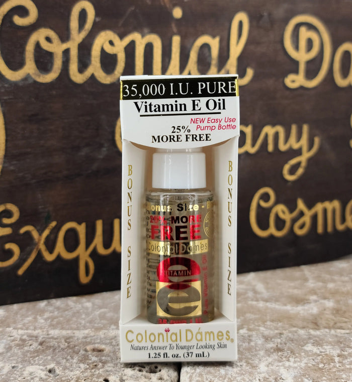 Vitamin E Oil 35,000 I.U. (W/Pure Vitamin E Oil) 1.25 fl. Oz. Colonial Dames