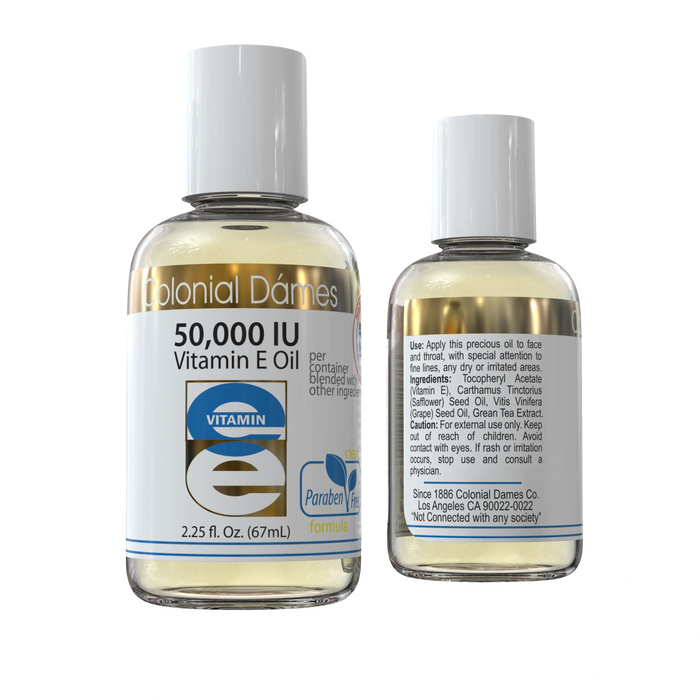 Vitamin E Oil 50,000 I.U. 2.25 fl. Oz Colonial Dames