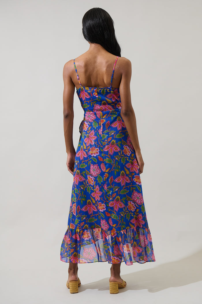 Wendey Floral Zayna Wrap Maxi Dress