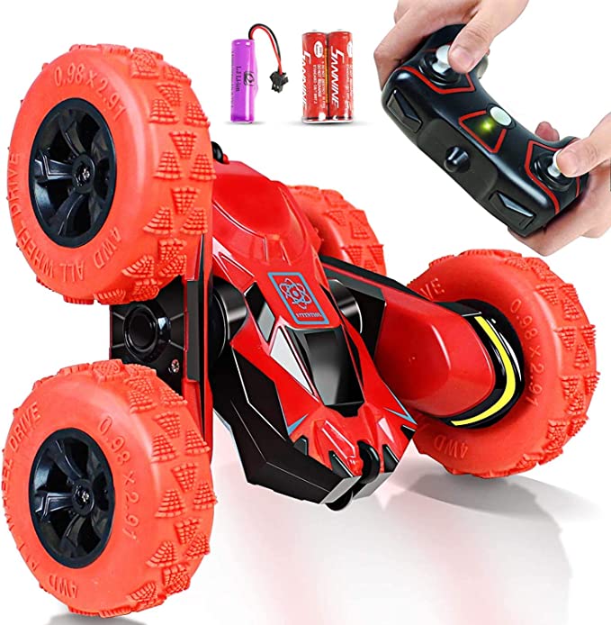 White Whale Car Toys for 5-10 Year Old Boys JoyJam RC Stunt Car Off Road RC Cars for Kids and Adults 2.4Ghz Remote Control Truck High Speed Racing Car for Girls 360 Degree Rolling Rotation Christmas Birthday Gift (Assorted)