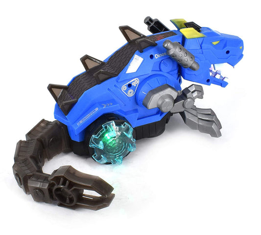 White Whale Realistic design mechanical robotic dragon toy, walking dragon dinosaur toy with fire breathing water spray mist red light function & realistic sounds
