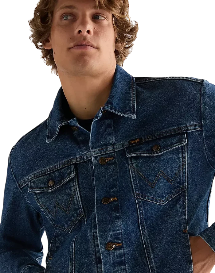 WRANGLER REGULAR COWBOY CUT JACKET, STONEWASH