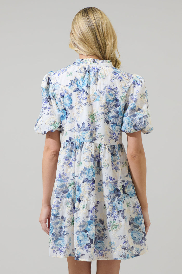 Yalinda Eyelet Jacey Babydoll Mini Dress