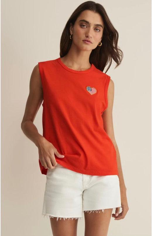 Z Supply |    Flag Patch Muscle Tank